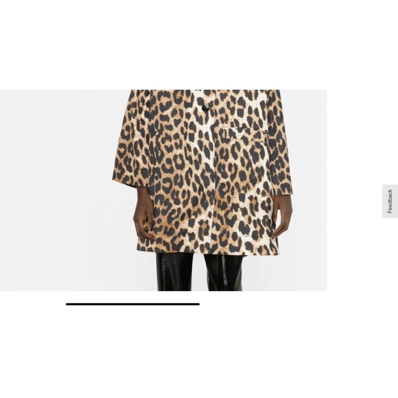 Ganni Leopard Print Coat - Picture 13 of 13